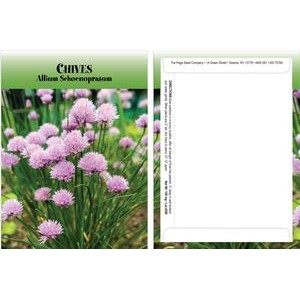 Standard Series Chives Seed Packet - Digital Print /Packet Back Imprint