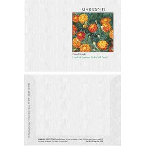 Impression Series Marigold Flower Seeds - Digital Print/ Front & Back Imprint