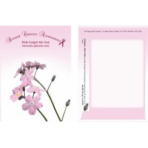 Theme Series Pink Breast Cancer Awareness Seed Packet - Digital Print /Packet Back Imprint