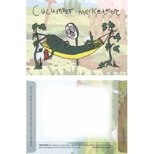 Dorothy's Kids Series Cucumber Seeds/ Cartoon Character Packet- Digital Print- back imprint