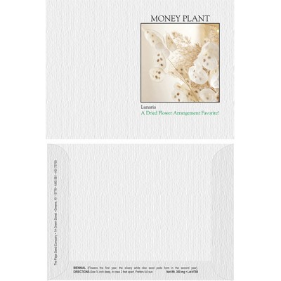 Impression Series Lunaria Flower Seeds - Digital Print/ Imprint Front & Back