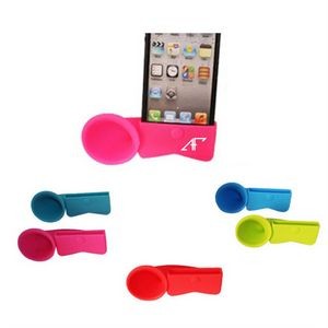 Portable Silicone Phone Stand with Sound Amplifier