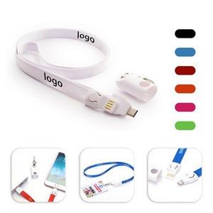 2 in 1 Lanyard Charging Cable