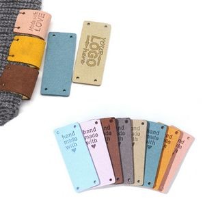 Suede Leather Labels