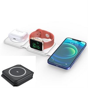15W 3 in 1 Wireless Charger Phone Stand