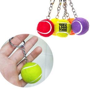 Mini Tennis Ball Keychain