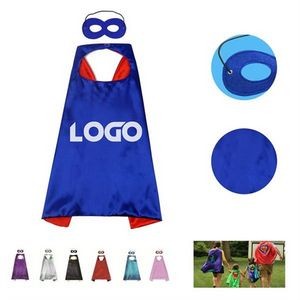 Kids Party Poncho Cape with Mask