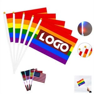 LED Stick Rainbow Flag