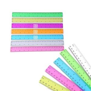 12"Color Plastic Straight Ruler