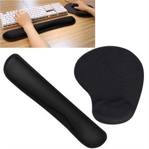 Mouse Pad Wrist Support with Keyboard Wrist Rest