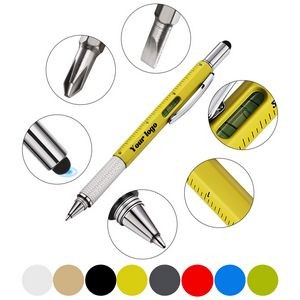 6 In 1 Tool Pen With Ruler Tech Tool Level Gauge Screwdriver