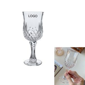 Lismore Goblet Diamond Wine Champagne Glasses