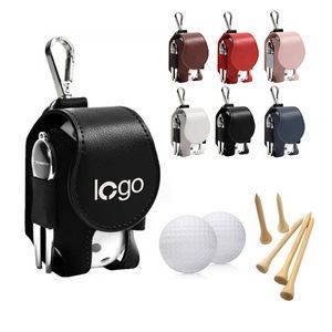 Golf Balls And Tees Holder Pouch