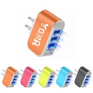 3 In 1 Usb Charger With Led