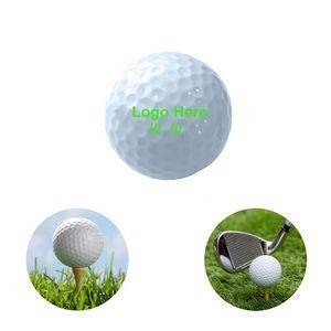 2 Layer White Golf Practice Ball
