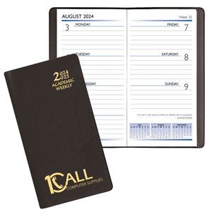 Academic Weekly Pocket Planner w/ Continental Vinyl Cover