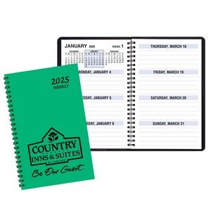 Large Print Weekly Desk Planners w/ TechnoColor Cover