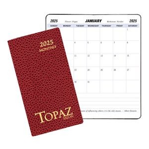 Monthly Pocket Planner w/ Cobblestone Cover