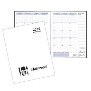 Monthly Desk Appointment Calendar/Planner w/ Saddle Stitched Economy Cover