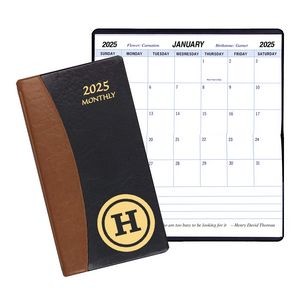 Monthly Pocket Planner w/ Carriage Vinyl Cover