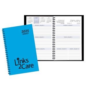 Weekly Desk Appointment Planner w/ Technocolor Cover