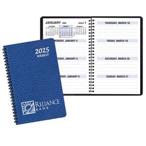 Large Print Weekly Desk Planner w/ Cobblestone Cover