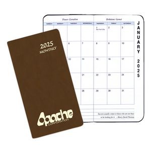 Monthly Pocket Planner w/ Canyon Cover - Upright Format