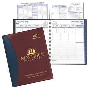 Time Management Planner w/ Carriage Vinyl Cover
