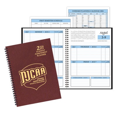 Student Assignment Planner w/ Leatherette Cover