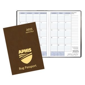 Monthly Desk Saddle Stitched Appointment Planner w/ Canyon Cover