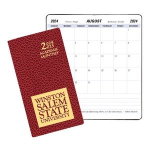 Academic Monthly Pocket Planner w/ Cobblestone Cover