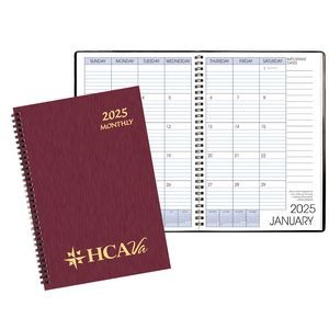 Monthly Desk Wire Bound Appointment Planner w/ Shimmer Cover