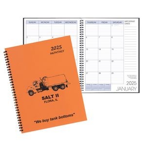 Monthly Desk Appointment Calendar/Planner w/ Technocolor Cover
