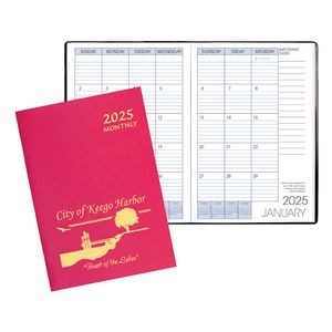 Monthly Desk Saddle Stitched Appointment Planner w/ Twilight Cover