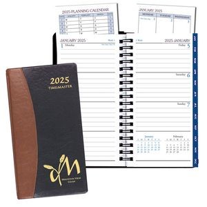 Time Management Pocket Planner w/ Carriage Vinyl Cover