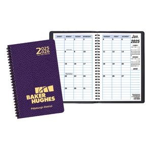 Two Year Monthly Desk Planner w/ Cobblestone Cover
