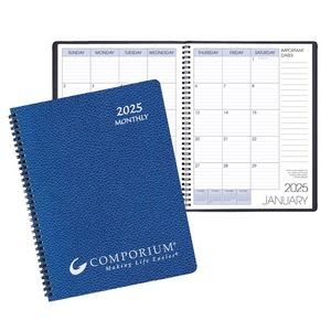 Monthly Desk Appointment Calendar/Planner w/ Cobblestone Cover