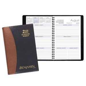 Academic Weekly Planner w/ Carriage Vinyl Cover