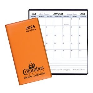 Monthly Pocket Planner w/ Technocolor Cover