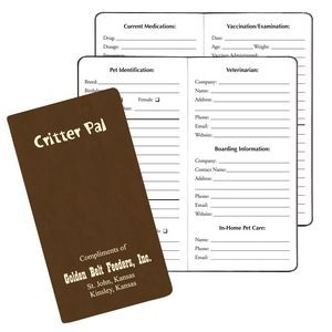 Critter Pal-Pet Information Journal/ Canyon Covers