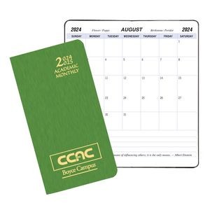Academic Monthly Pocket Planner w/ Shimmer Cover