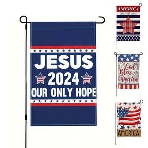 12" x 18" Double-Sided Garden Amercia President Campaign Flag