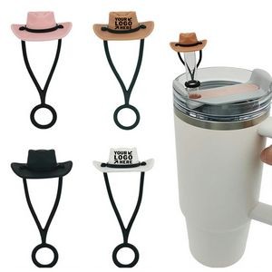 Silicone Cowboy Hat Tumbler Straw Covers