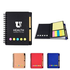 Notepad with Pen & Sticky Flags