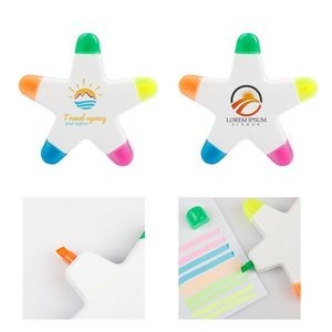 5 Color Star Shape Highlighters