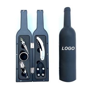Wine Bottle Shaped Opener Set Accessory Kit