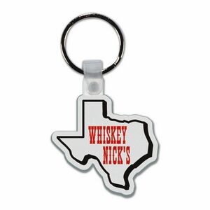 Soft Plastic Key Chain - Texas