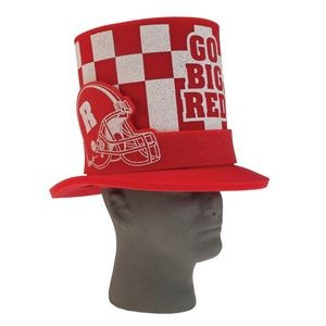 13" Foam Fan Hat with Football Helmet Band