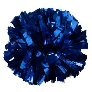 1000-Streamer Metallic Cheer Pom Poms - One Solid Color