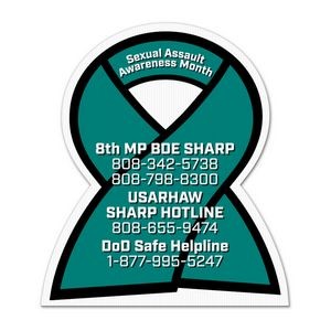 Remembrance Ribbon Corrugated Vinyl Die Cut Yard Sign (23"x20") - Full Color